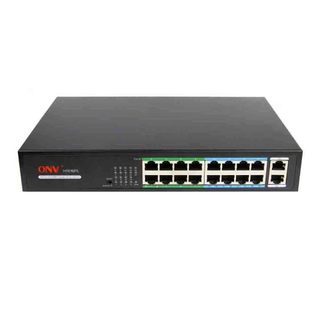 Switch Poe 16 Port Onv H1016PLS + 2 Uplink
