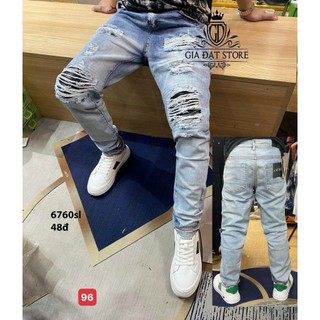 Quần Jean Nam Chất Bò XuMon Cao Cấp Ống Côn Jocger XM45DR Co Dãn 4 Chiều Hàng Chuẩn From Chất Mịn Quần Hót Boy Là Đây