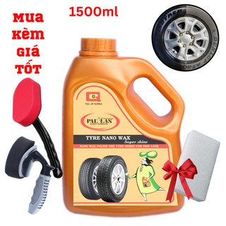 Dung Dịch Đánh Bóng Vỏ Xe ,Đánh Bóng Lốp Xe Polish Wax Pallas 1.5 Lít Tặng Mút