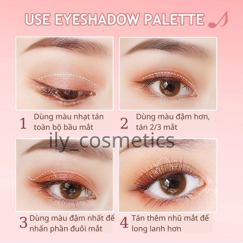 Phấn mắt 10 ô makeup mắt đẹp bảng mắt nhiều màu trang điểm nhiều phong cách bảng phấn mắt nội địa trung ILY | BigBuy360 - bigbuy360.vn