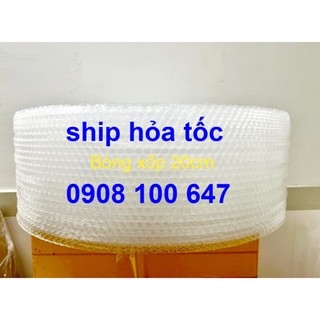 20cmx100m Xốp bọc hàng - Cuộn xốp hơi màng bóng khí gói hàng chống sốc SHIP HỎA TỐC giá rẻ  loại 1
