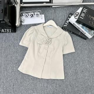 Áo sơ mi nữ công sở cao cấp Cúc Fashion áo lụa cao cấp mặc cực mát áo somi áo phói hoa cúc bọc A781