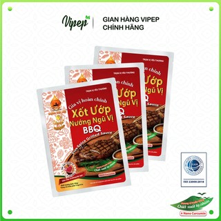 Combo 3 Gói Gia Vị Xốt Ướp Nướng Ngũ Vị BBQ Vipep 82g - Gia vị Vipep