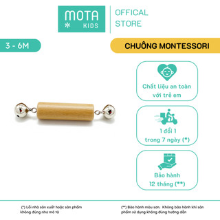  Đồ chơi montessori Chuông cho bé 3-6 tháng phát triển giác quan - Hàng chính hãng