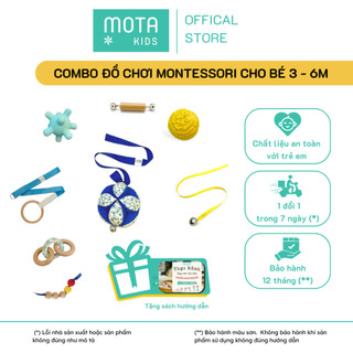  Trọn bộ 8 món đồ chơi cho bé 3-6 tháng phát triển theo Montessori - Hàng chính hãng