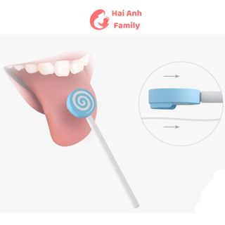 Tưa lưỡi, rơ lưỡi cho bé hình kẹo mút Lollipop