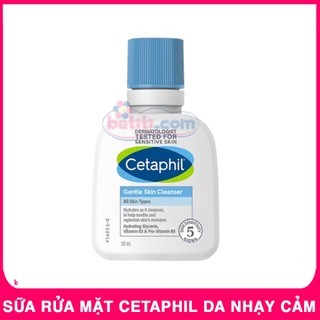 Sữa Rửa Mặt Cetaphil 59ml, Sữa Tắm Gội Dịu Lành Cho Bé Cetaphil Baby Gentle Wash & Shampoo Mini 50ml