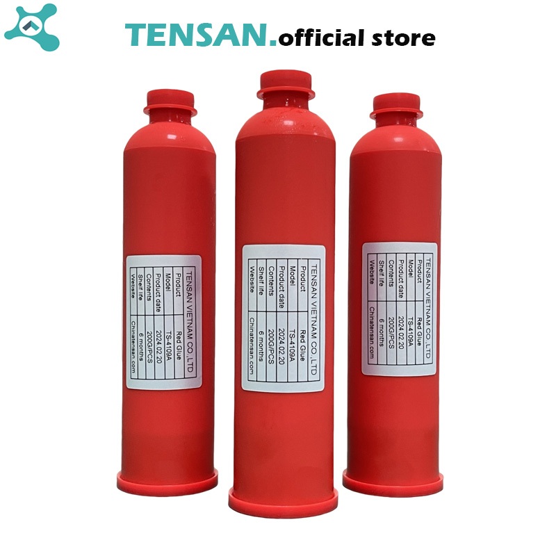 Keo đỏ dán linh kiện, keo đỏ smt TENSAN keo đỏ 4109a TS007
