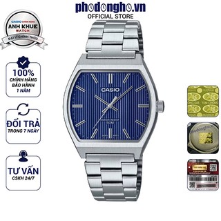Đồng hồ nam dây kim loại casio anh khuê mtp-b140d-2avdf