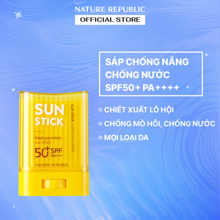 (Date T12/2024)Nature Republic Sáp chống nắng California Aloe Fresh Powdery Sun Stick SPF50+PA++++ 24g