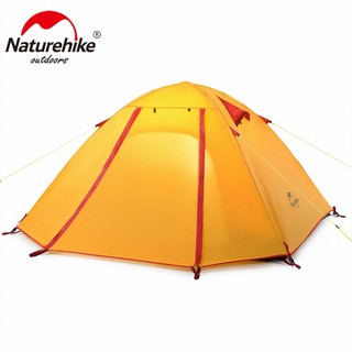 Lều cắm trại 4 người,Lều camping NatureHike NH18Z044-P hai lớp chính hãng