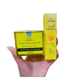 Combo Kem Face Collagen X3 Đông Anh + Serum nám, dưỡng trắng da mặt, mờ thâm nám, hàng chính hãng Mẫu mới 2024
