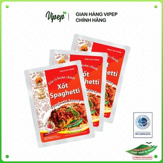 Combo 3 Gói Gia Vị Xốt Spaghetti Vipep 82g - Gia vị Vipep