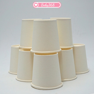 Set 50 cốc ly giấy trắng 6oz sử dụng 1 lần