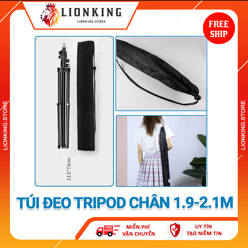 Túi rút đựng tripod , giá đỡ điện thoại , chân đèn live 2m tiện lợi, gọn nhẹ, chắc chắn - Lionking S