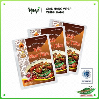 Combo 3 Gói Gia Vị Xốt Kho Tiêu Vipep 82g - Gia vị Vipep