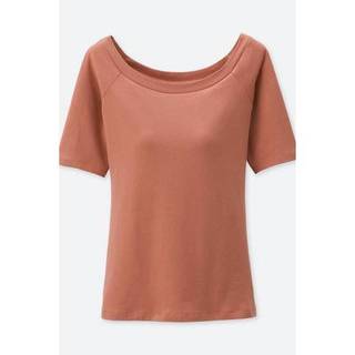 ÁO thun kèm bra cổ thuyền UNI 198743