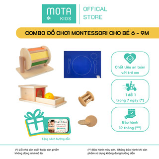  Trọn bộ 5 món đồ chơi cho bé 6-9 tháng phát triển theo Montessori - Hàng chính hãng