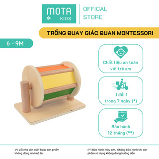  Đồ chơi montessori Trống quay màu sắc cho bé 6-9 tháng - Hàng chính hãng