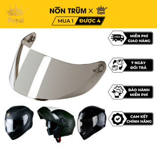 Kính thay thế mũ bảo hiểm fullface Royal M138b M137 M138 M266 M179 lật hàm