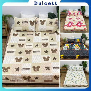 Set 3 món gồm (1 vỏ ga + 2 vỏ gối nằm) Chất liệu cotton Poly mềm mịn, không xù, k phai màu.Ga bo chun cho đệm dưới 10cm.
