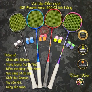 Vợt tập điểm ngọt IXE Power Area 900 Chính hãng ( Căng sẵn cước + tặng quấn cán)