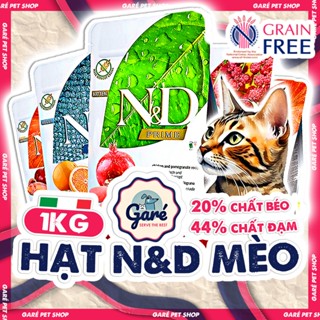 ZIP Hạt N&D cho Mèo Farmina Kitten Adult Ocean Quinoa Prime Pumpkin không tinh bột Garé Pet Shop