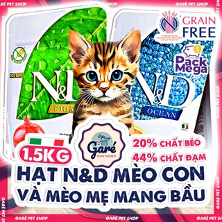 1.5kg - Hạt mèo con N&D Prime Ocean Kitten Farmina cho Mèo con và Mèo mẹ Farmina N&D Kitten & Cat Food Garé Pet Shop