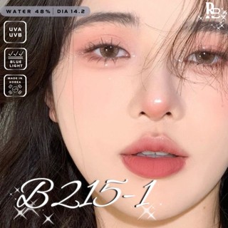 Kính Áp Tròng RUBYEYES Màu Nâu Hổ Phách B215-1 Full 0 - 5 Độ, Lens Mắt Màu Nâu Tặng Khay Gương Dụng Cụ BST BEARLENS