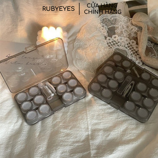 Khay Đựng Lens 6 Cặp Kèm Dụng Cụ Đeo + Ống Chiết Nước Ngâm Tiện Lợi Mang Đi Du Lịch, Khay Lens 6 Ô Nhựa Cao Cấp