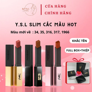 Son thỏi ysl, son ysl slim, ysl rouge pur couture the slim, bống cosmestics