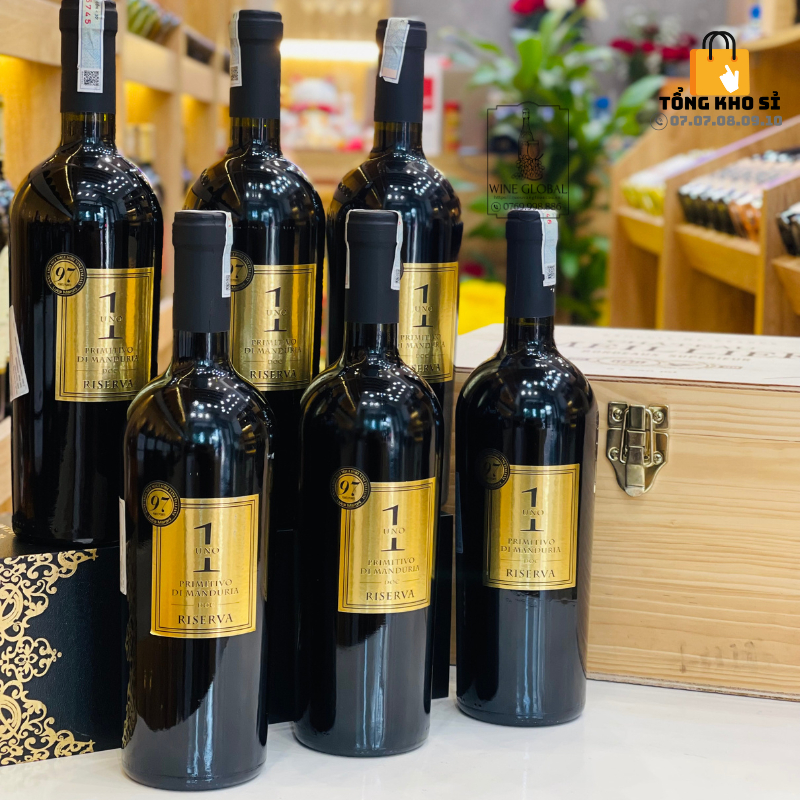 Rượu Vang Nhập Khẩu, Rượu Vang Đỏ Ý - Uno Primitivo Di Manduria Riserva