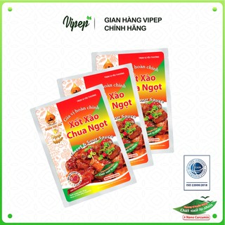 Combo 3 Gói Gia Vị Xốt Xào Chua Ngọt Vipep 82g - Gia vị Vipep