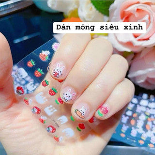 Set 30 vỉ dán móng tay cho bé gái nhiều chủ đề