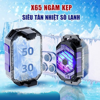 Quạt tản nhiệt điện thoại X65 ngàm kẹp siêu sò lạnh 24W 3 chế độ làm lạnh led RGB Gaming