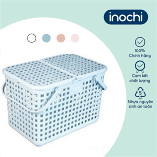  Làn Giỏ đi sinh cho mẹ và bé Inochi loại giỏ xách quai GIỮA CÓ NẮP tiện dụng đựng đồ dùng quần áo tiêu chuẩn Nhật 