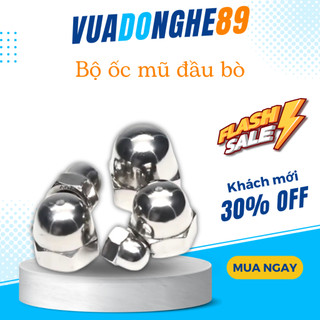 Bộ ốc mũ đầu bò vuadonghe89 xe Dream, Wave Hon.da