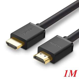 Cáp hdmi ugreen 10106 dài 1 mét chính hãng hỗ trợ 3d, 4k*2k full hd 1080