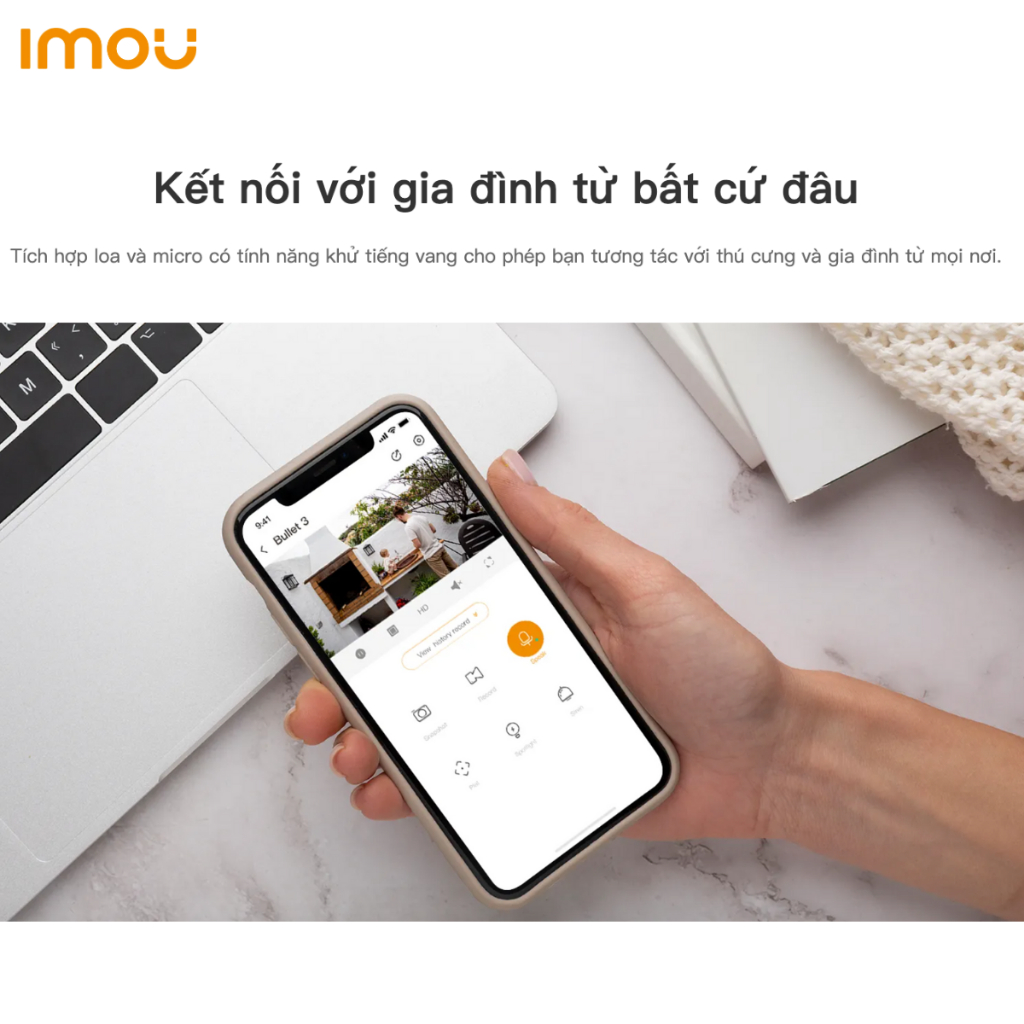 Camera Wifi Ngoài Trời IMOU BULLET 3 Có Màu Đêm Đàm Thoại 2 Chiều Phát Hiện Người Bảo Hành 2 Năm | BigBuy360 - bigbuy360.vn
