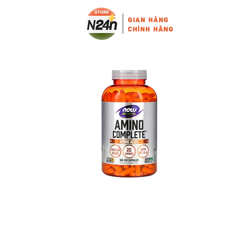 AMINO COMPLEX Phục Hồi Cơ Bắp Chống Dị Hóa Cơ Sau Tập Luyện Amino Axit NOW AMINO COMPLEX 120 Viên