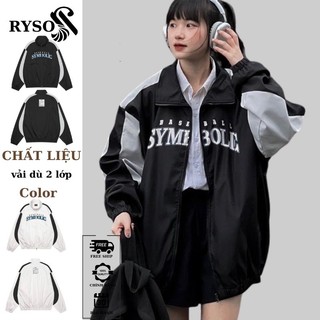 Áo Khoác Dù 2 Lớp Phối Viền Basic Form Rộng Lớp Nam Nữ Nhiều Mẫu, Áo Khoác Bomber Gió Chống Nắng Vải Dù Dày RYSOFASHION
