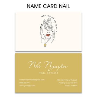 In danh thiếp card visit | name card | bưu thiếp tiệm nail | in theo yêu cầu | ms: 111320
