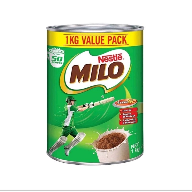 Sữa bột milo Úc lon 1kg date 3/2025