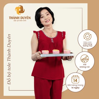  Đồ bộ Tole nữ mặc nhà  Big size  Thành Duyên quần lửng tay cánh tiên thoáng mát   05-06 - 2511CTL 