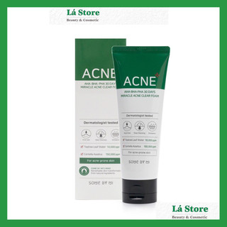 Sữa Rửa Mặt Some By Mii Aha Bha Pha Miracle Acne Clear Foam