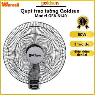 Quạt treo tường Goldsun GFA-6140 công suất 50W điều khiển từ xa tiện lợi