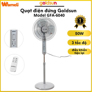 Quạt điện đứng Goldsun GFA-6030 công suất 500W làm mát diện rộng, tháo lắp đơn giản, dễ dàng vệ sinh