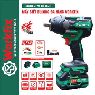 Máy siết bulong WT-IW650N, Máy bắn bulong 650Nm Siết mở Bulong bánh xe ô tô du lịch, bánh xe ga, ốc nồi, ốc công trình