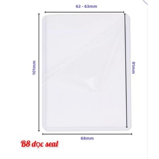Combo 10c Toploader bảo vệ ảnh ,cardes kích thước A7, B8