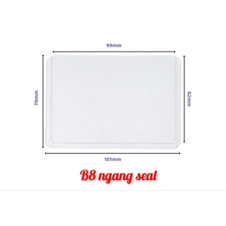 Combo 10c Toploader bảo vệ ảnh ,cardes kích thước A7, B8